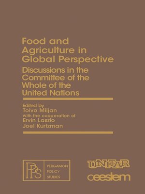 cover image of Food and Agriculture in Global Perspective